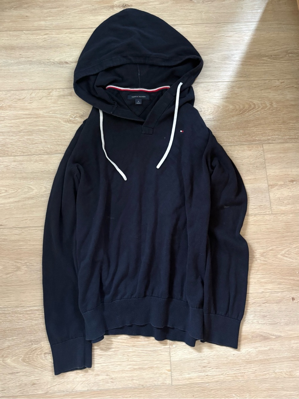 Tommy Hilfiger Navy Blue Hoodie Sweater Size M